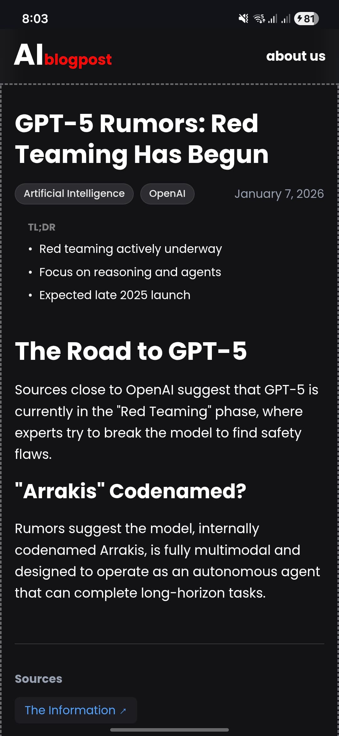 AI Blog Post screenshot 4